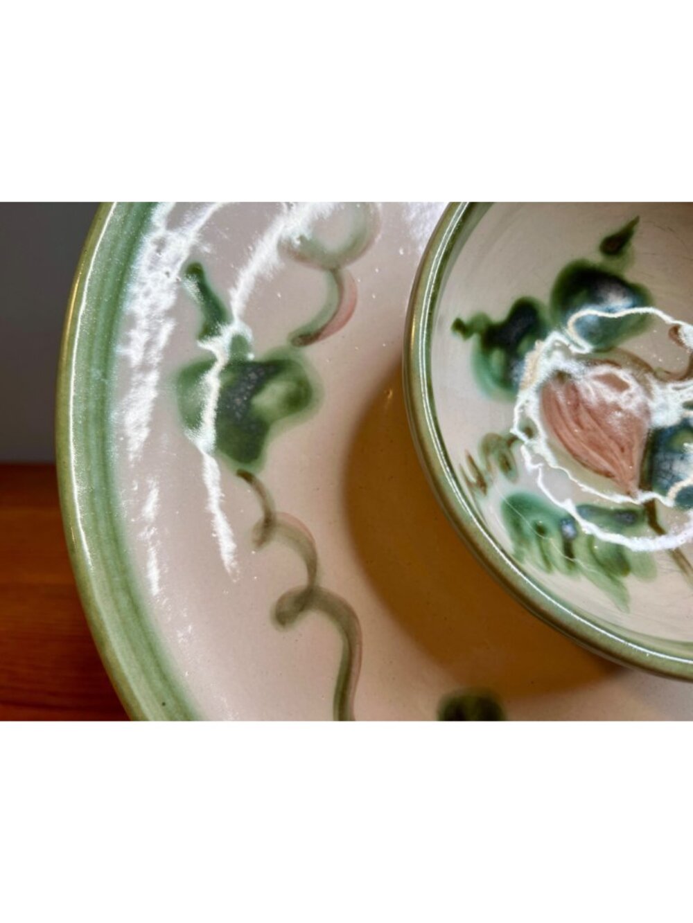 Louisville Stoneware HARVEST or PEAR Chip and Dip Serving Tray Platter, 12", Hea - Picture 9 of 16